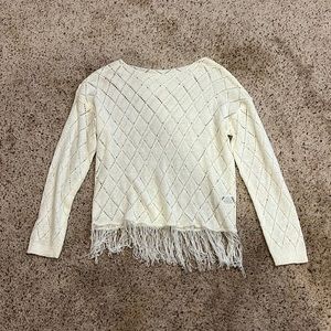 SHEIN diamond fringe sweater NWOT